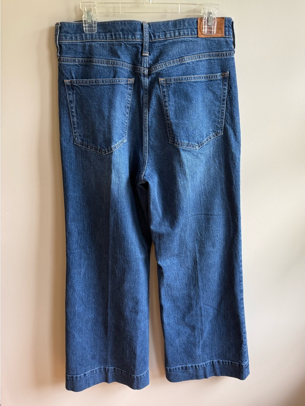 J. Crew Five Pocket Wide Leg Trouser Medium Wash Jeans, size 30 inseam 31 - Picture 5 of 14